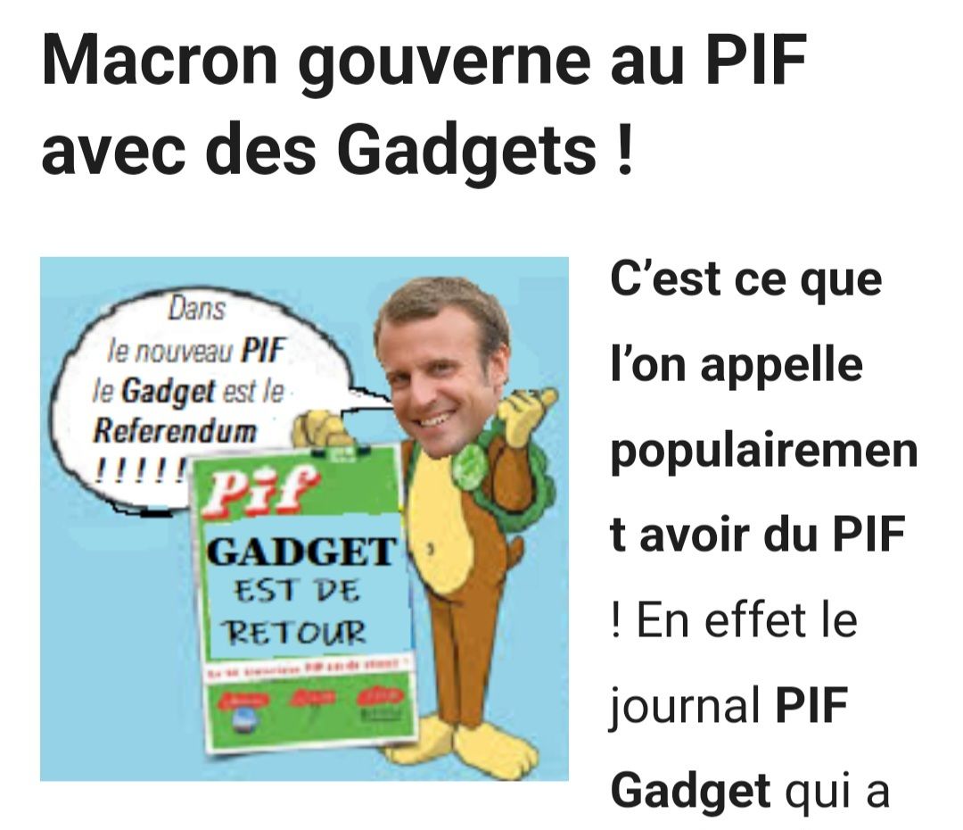 Emmanuel Macron Interviewé Dans Le Magazine Pif